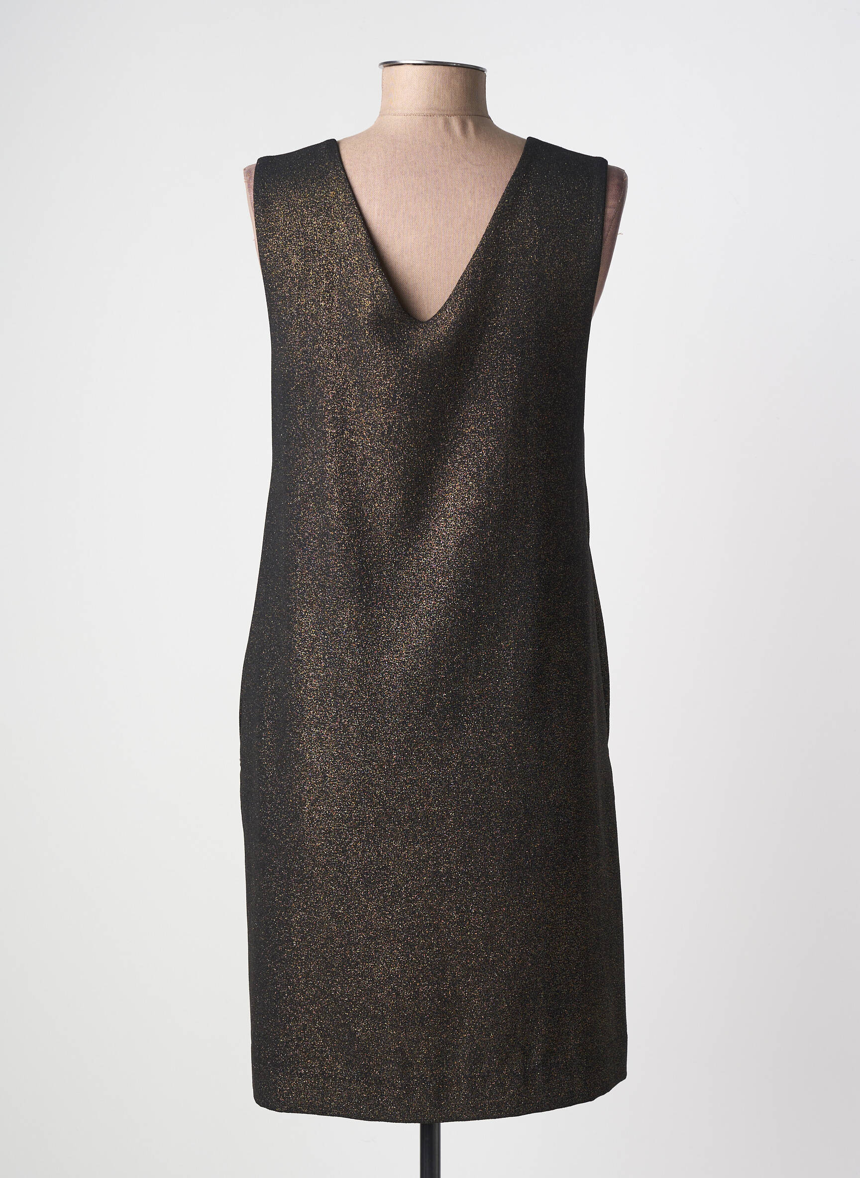Robe courte sans manche sans manche or OTTOD'AME femme