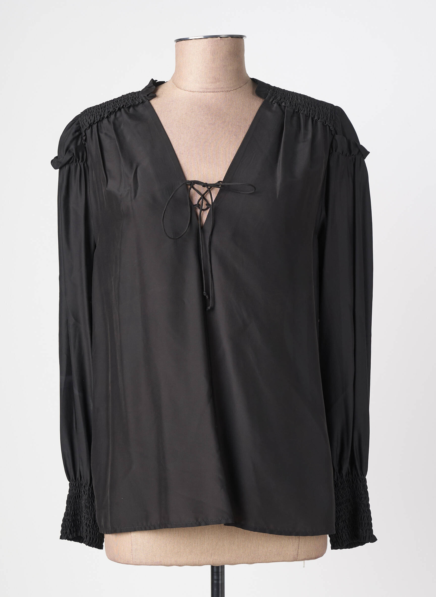 Blouse manches longues manches longues noir PINKO femme