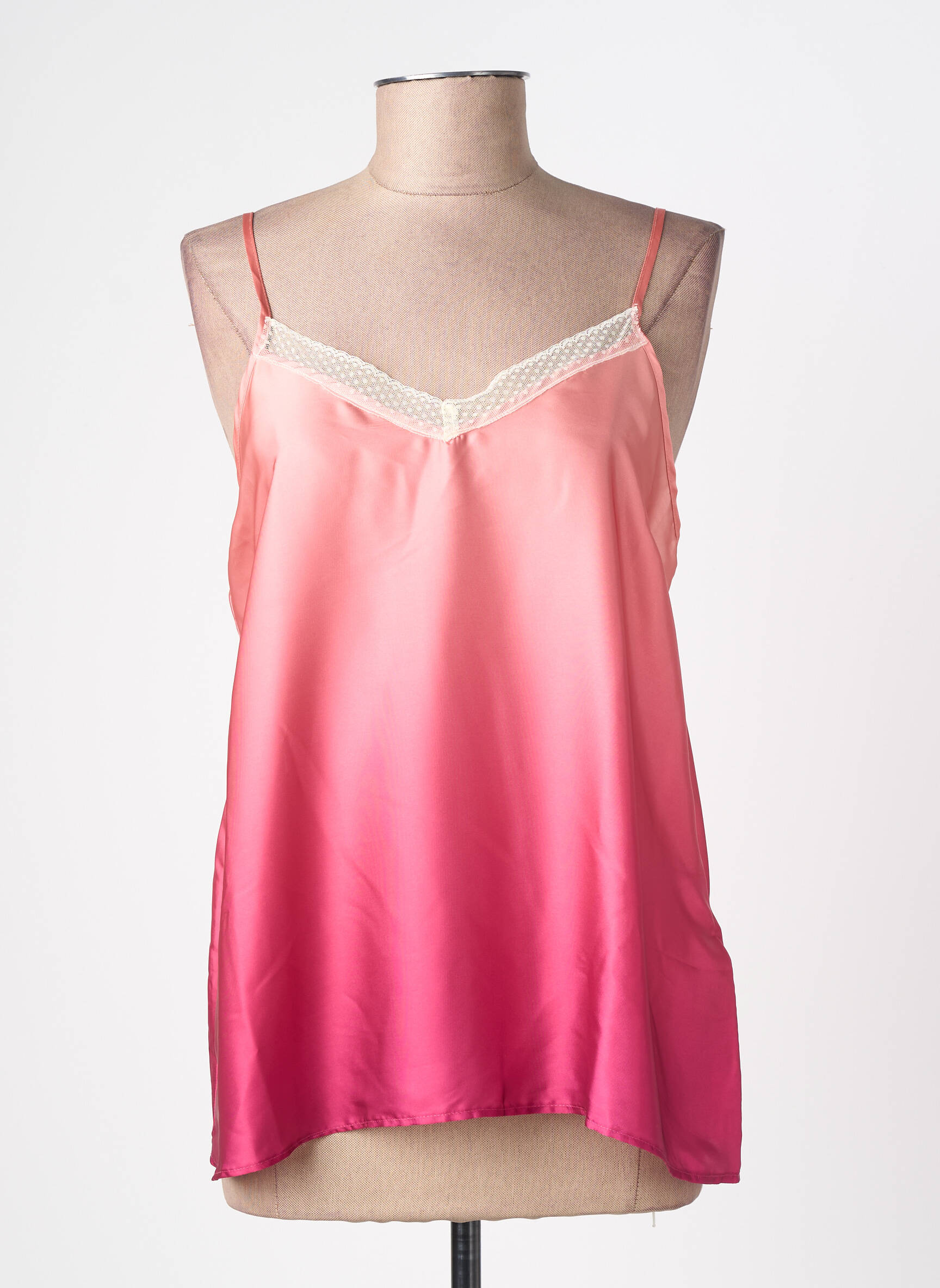 Top manches bretelles ajustables fines bretelles rose LIU JO femme