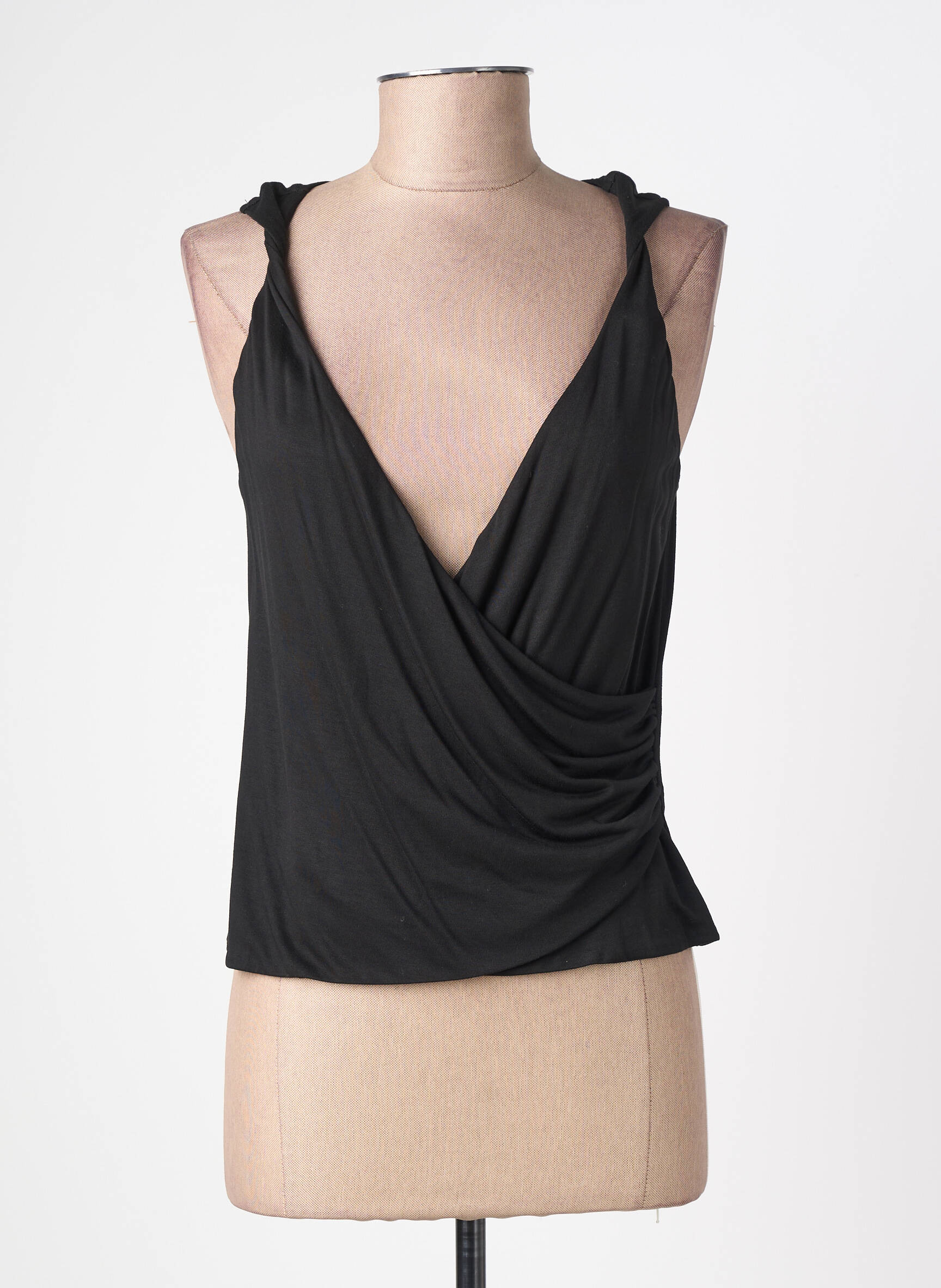Top stretch sans manche noir PINKO femme