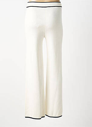 Pantalon flare stretch taille haute beige LIU JO femme