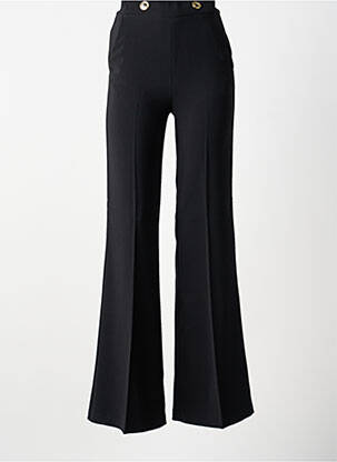 Pantalon flare taille à pinces taille haute noir PINKO femme