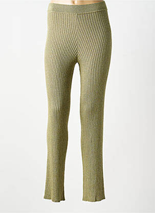 Pantalon flare stretch taille normale vert AU SOLEIL DE ST TROPEZ femme