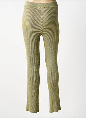 Pantalon flare stretch taille normale vert AU SOLEIL DE ST TROPEZ femme