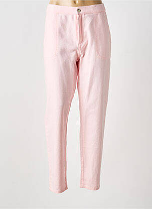 Jeans coupe droite stretch taille normale rose LIU JO femme