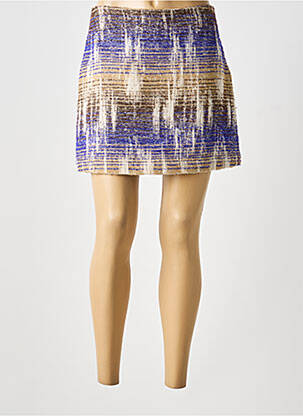 Jupe courte taille à pinces violet OTTOD'AME femme