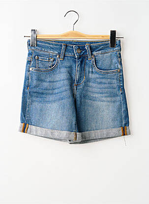 Short tissage denim taille haute bleu LIU JO femme