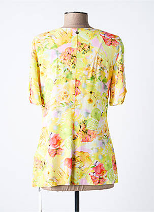 Top stretch manches courtes jaune MARC CAIN femme
