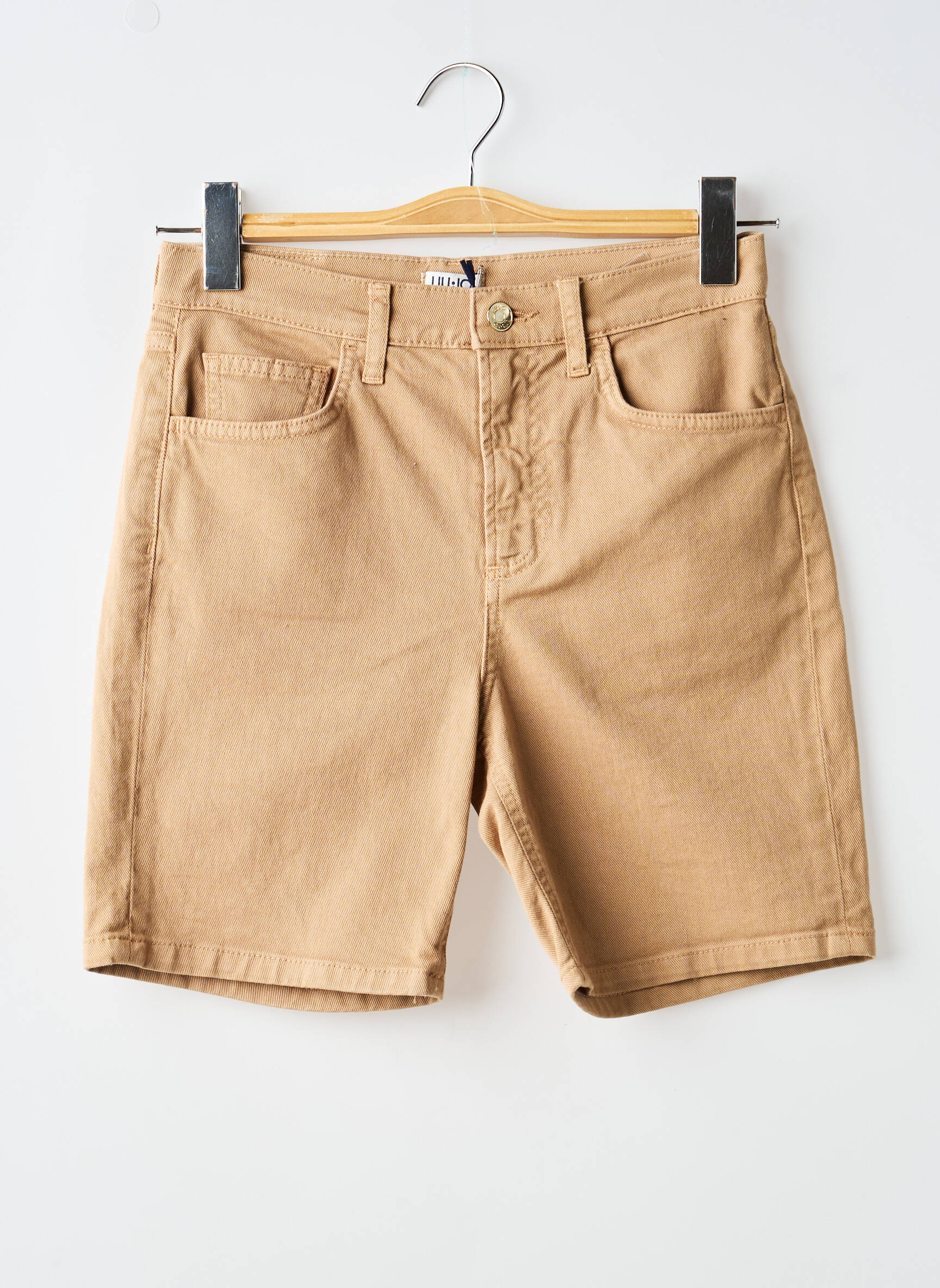 Short tissage denim taille normale beige LIU JO femme