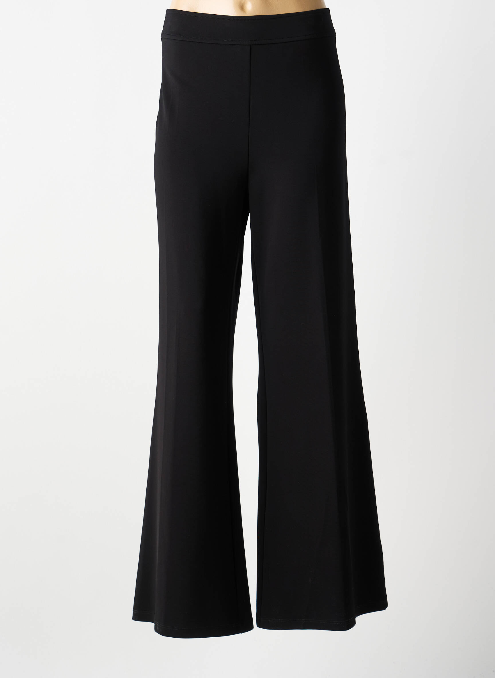 Pantalon flare stretch taille haute noir PINKO femme
