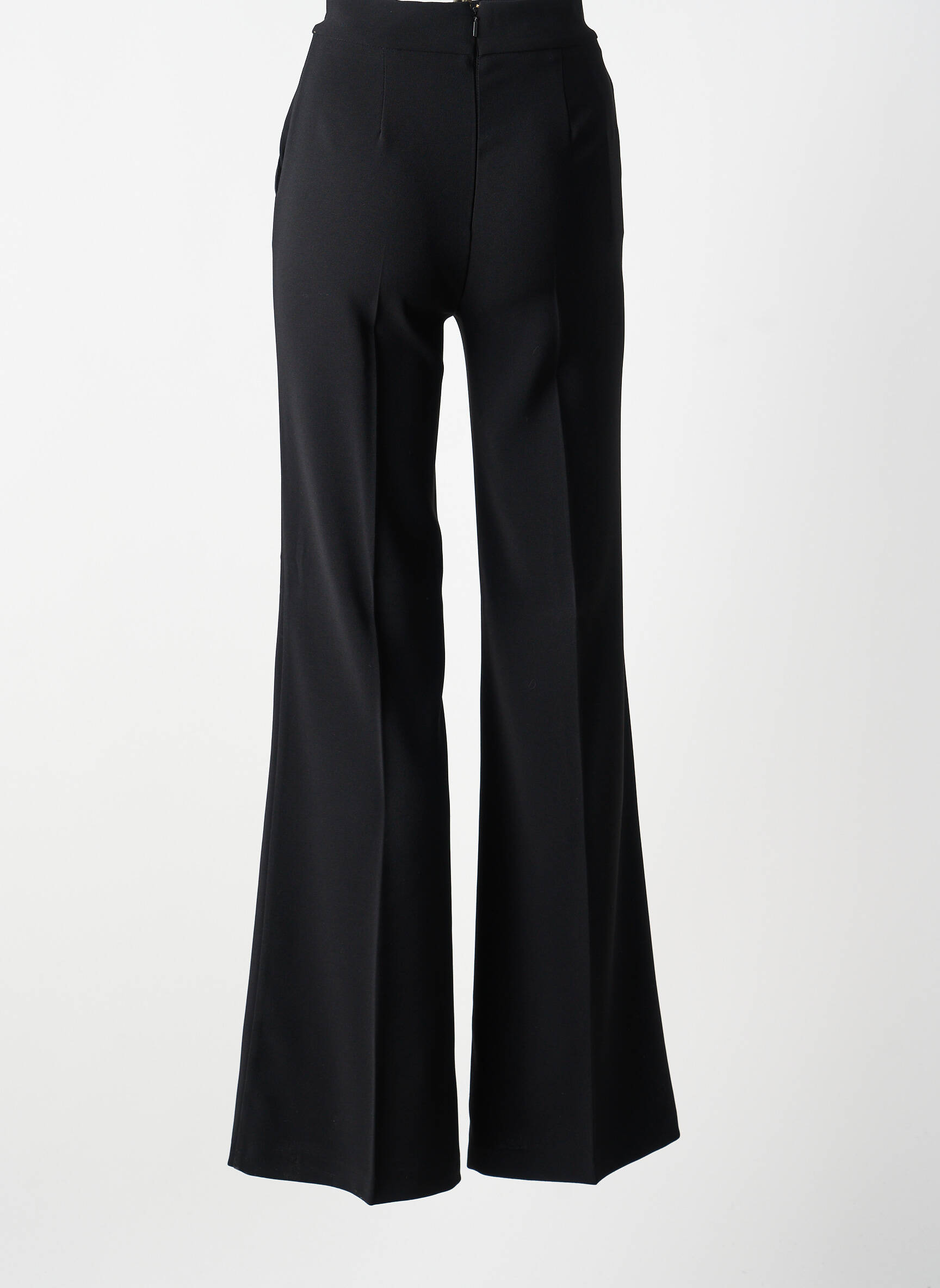 Pantalon flare taille à pinces taille haute noir PINKO femme