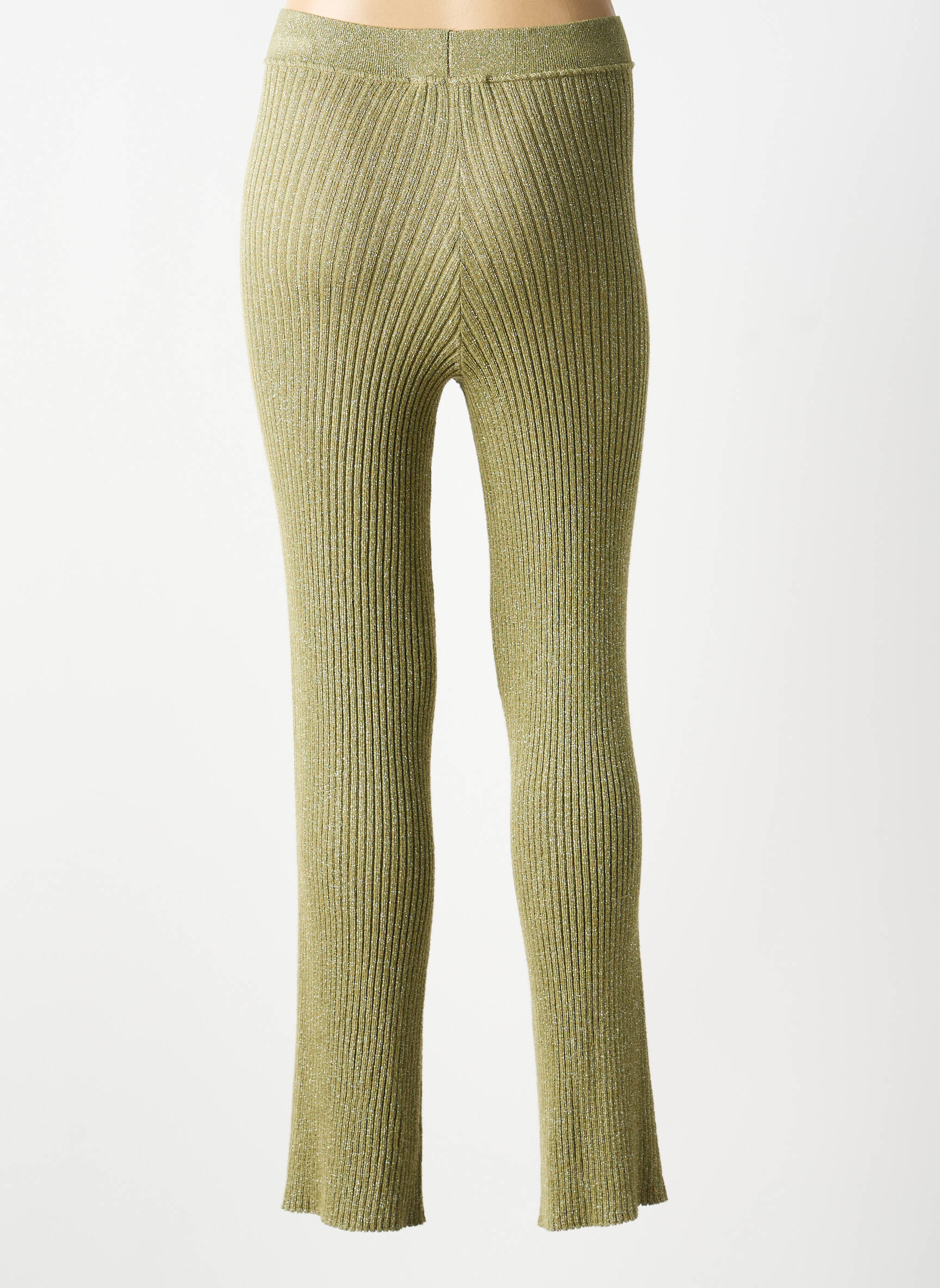 Pantalon flare stretch taille normale vert AU SOLEIL DE ST TROPEZ femme