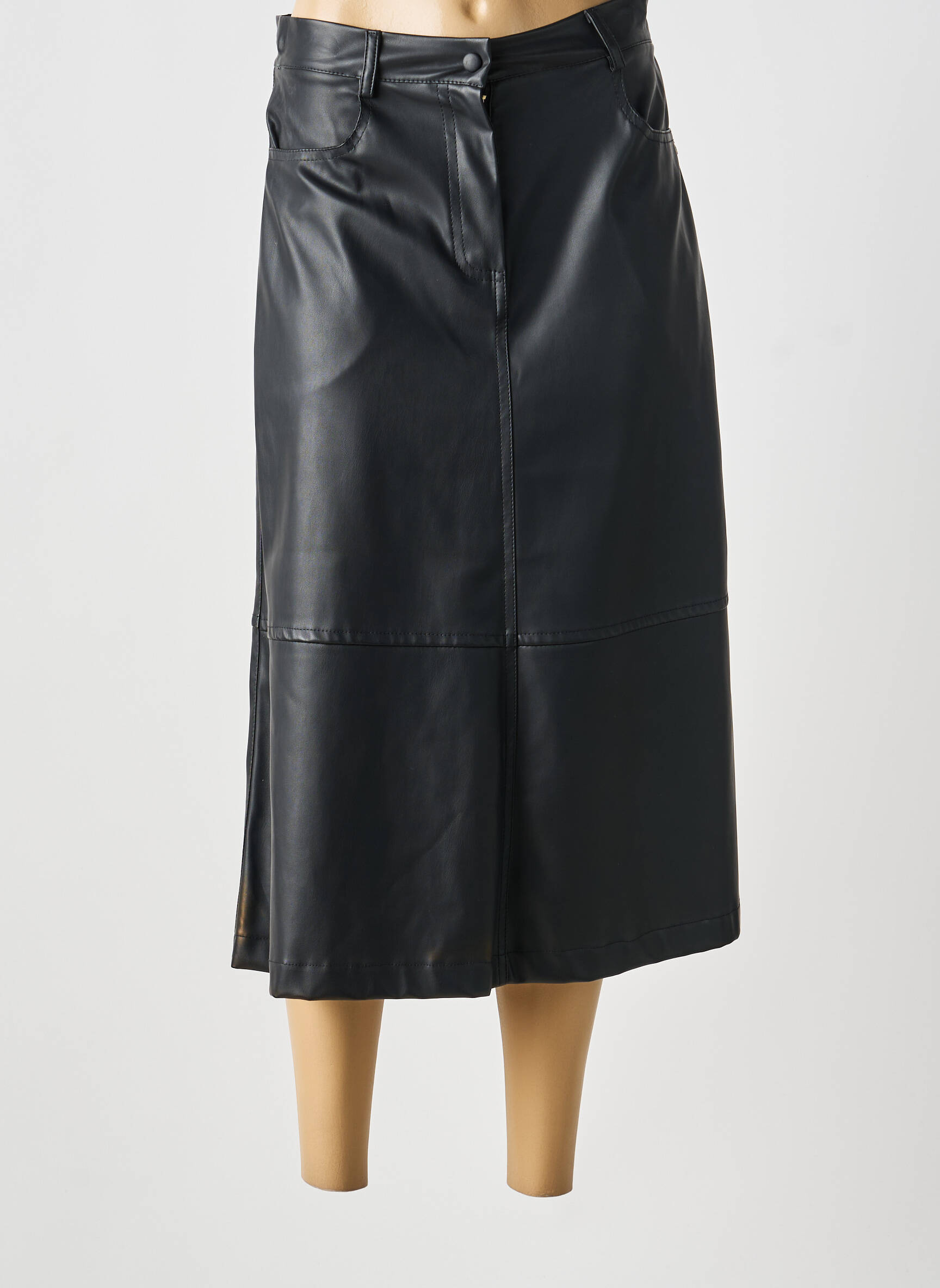 Jupe longue coupe évasée noir OTTOD'AME femme