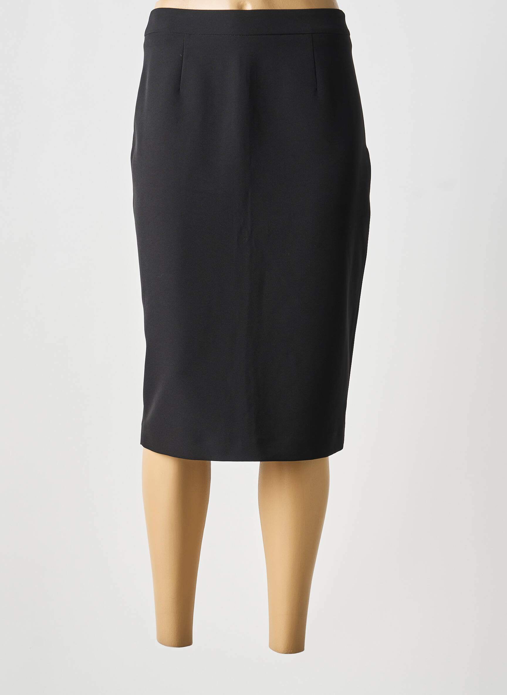Jupe mi-longue taille à pinces noir LIU JO femme