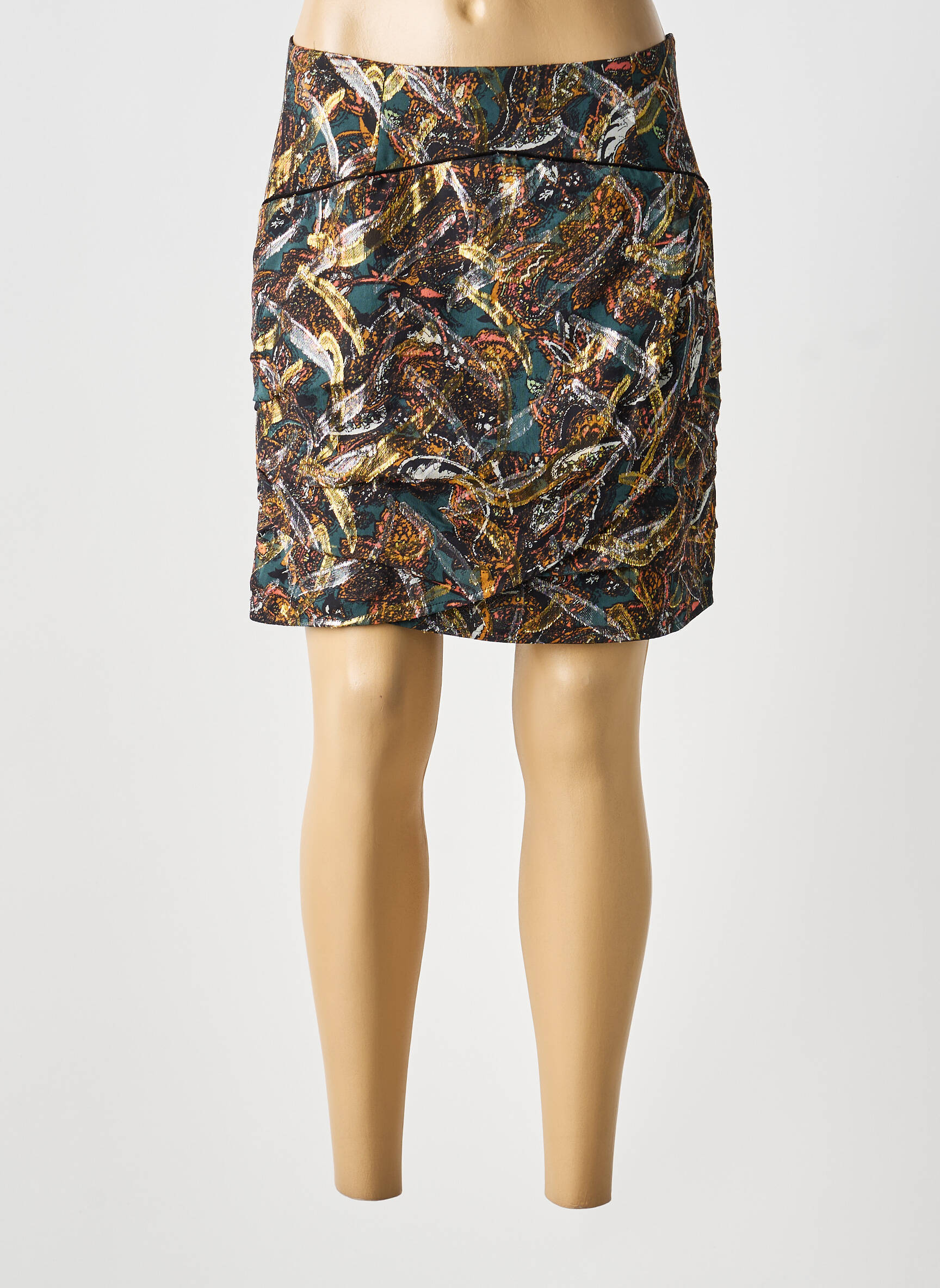 Jupe courte coupe droite noir PINKO femme
