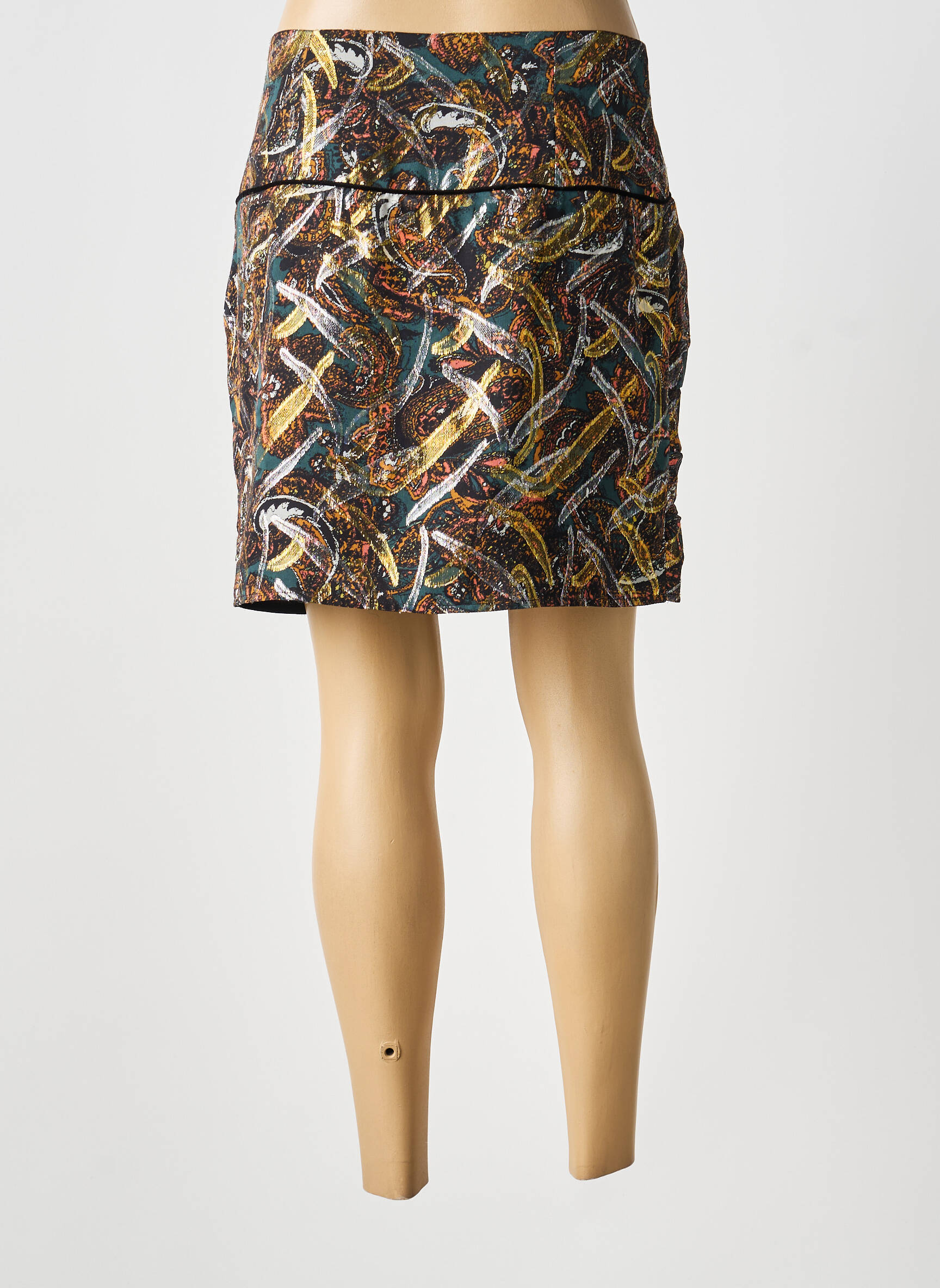 Jupe courte coupe droite noir PINKO femme