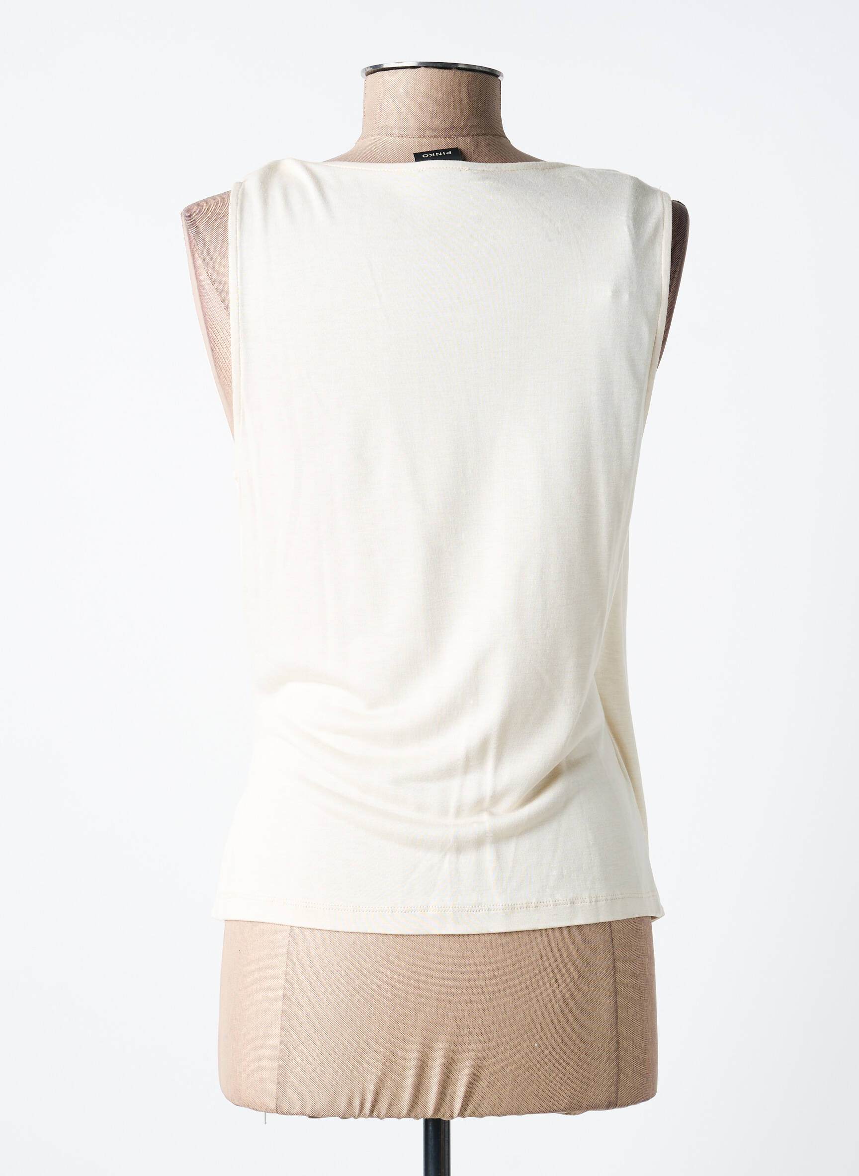 Top stretch sans manche beige PINKO femme