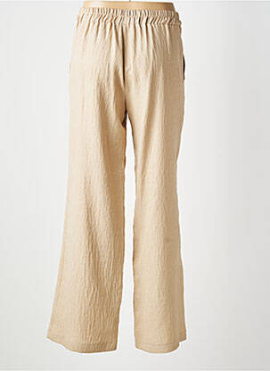 Pantalon large tissage popeline taille normale beige SCARLET ROOS femme
