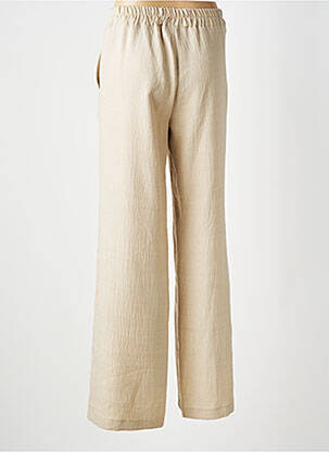 Pantalon droit taille élastique taille normale beige SCARLET ROOS femme
