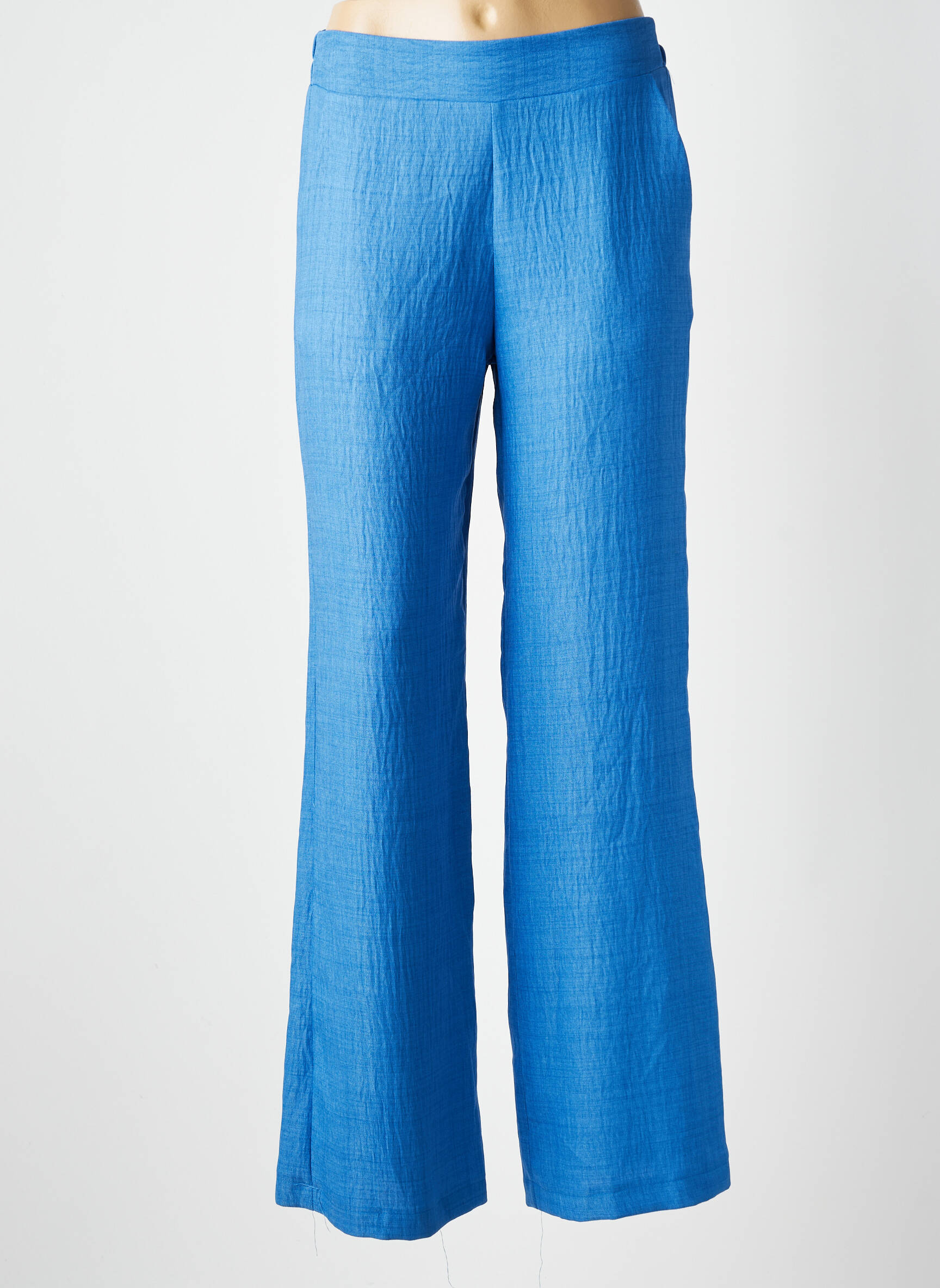 Pantalon droit taille élastique taille normale bleu SCARLET ROOS femme