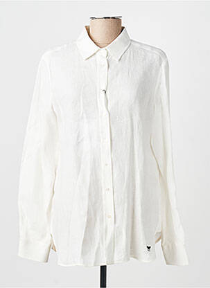 Chemisier tissage crêpe manches longues blanc WEEKEND MAXMARA femme