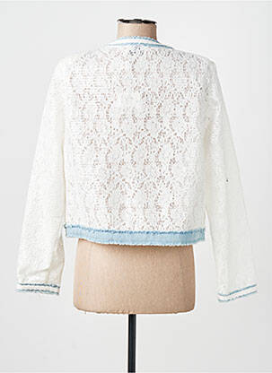 Veste casual col rond blanc CHOKLATE femme