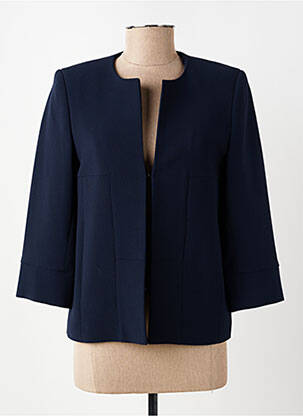 Veste chic poches bleu QUEENIE femme