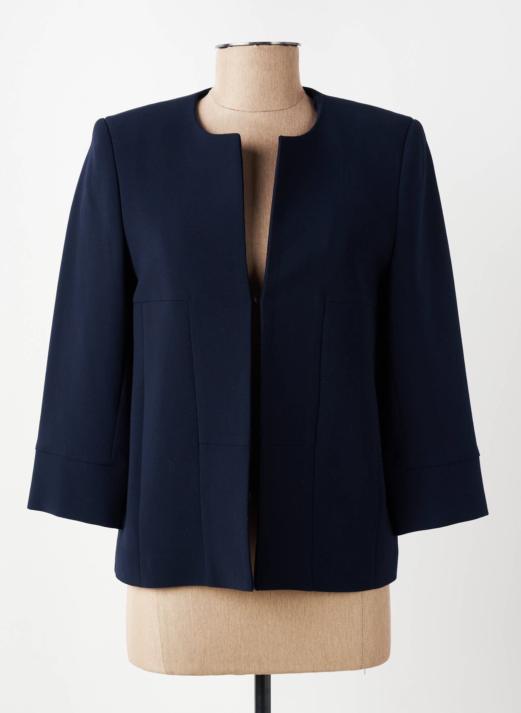 Veste chic poches bleu QUEENIE femme