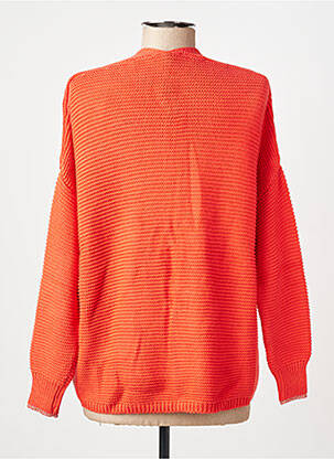 Gilet manches longues stretch orange AN' GE femme