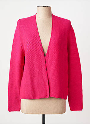 Gilet manches longues stretch rose AN' GE femme