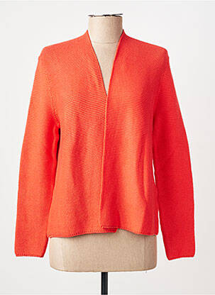 Gilet manches longues stretch orange fonce AN' GE femme
