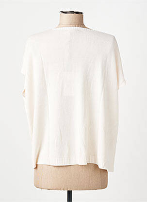 Pull col v manches courtes rose LUK AP femme