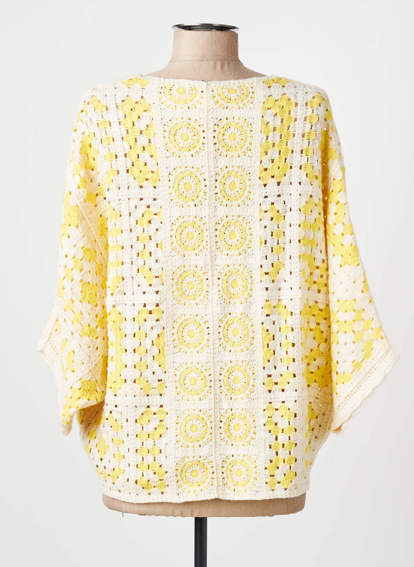 Gilet manches longues manches 3/4 jaune CTN COLLECTION femme