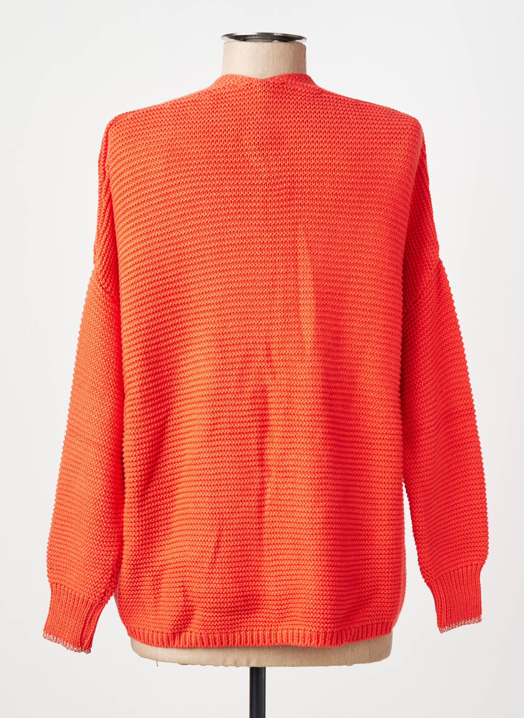 Gilet manches longues stretch orange AN' GE femme