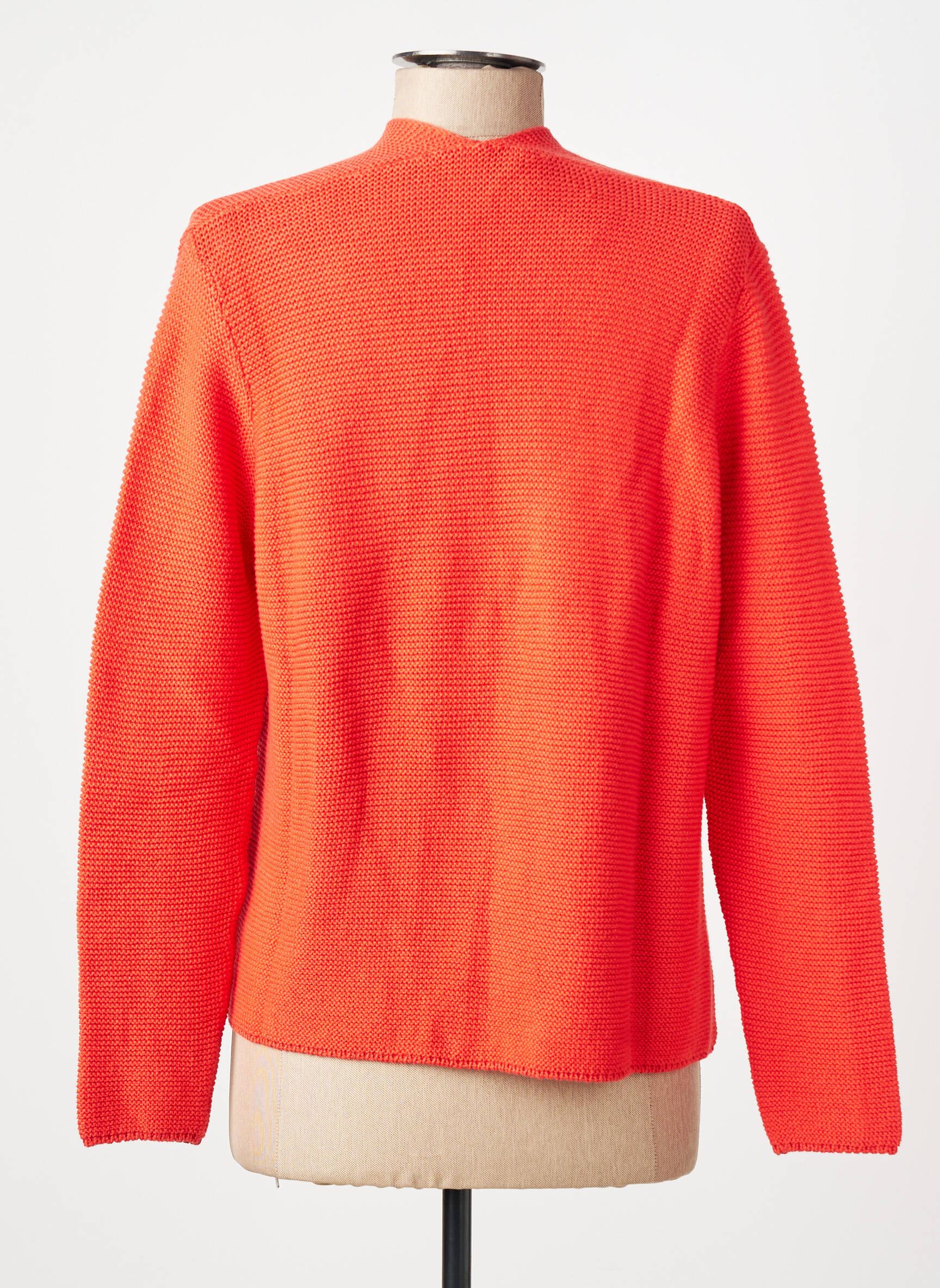 Gilet manches longues stretch orange fonce AN' GE femme