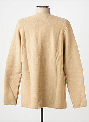 Gilet manches longues col rond beige AN' GE femme