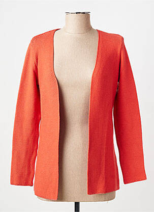 Gilet manches longues stretch orange MAMOUCHKA femme
