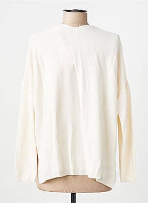 Pull coupe droite manches longues beige AN' GE femme