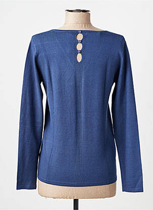 Pull coupe cintrée manches longues bleu GIORGIO BARBARA femme