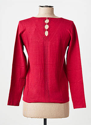 Pull coupe cintrée manches longues rouge GIORGIO BARBARA femme