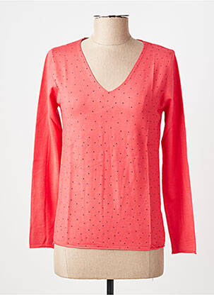 Pull coupe cintrée manches longues rose GIORGIO BARBARA femme