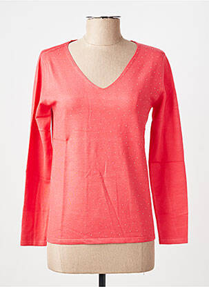 Pull coupe cintrée manches longues rose GIORGIO BARBARA femme