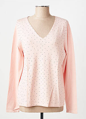 Pull coupe cintrée manches longues rose GIORGIO BARBARA femme