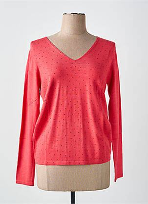 Pull coupe cintrée manches longues rose GIORGIO BARBARA femme