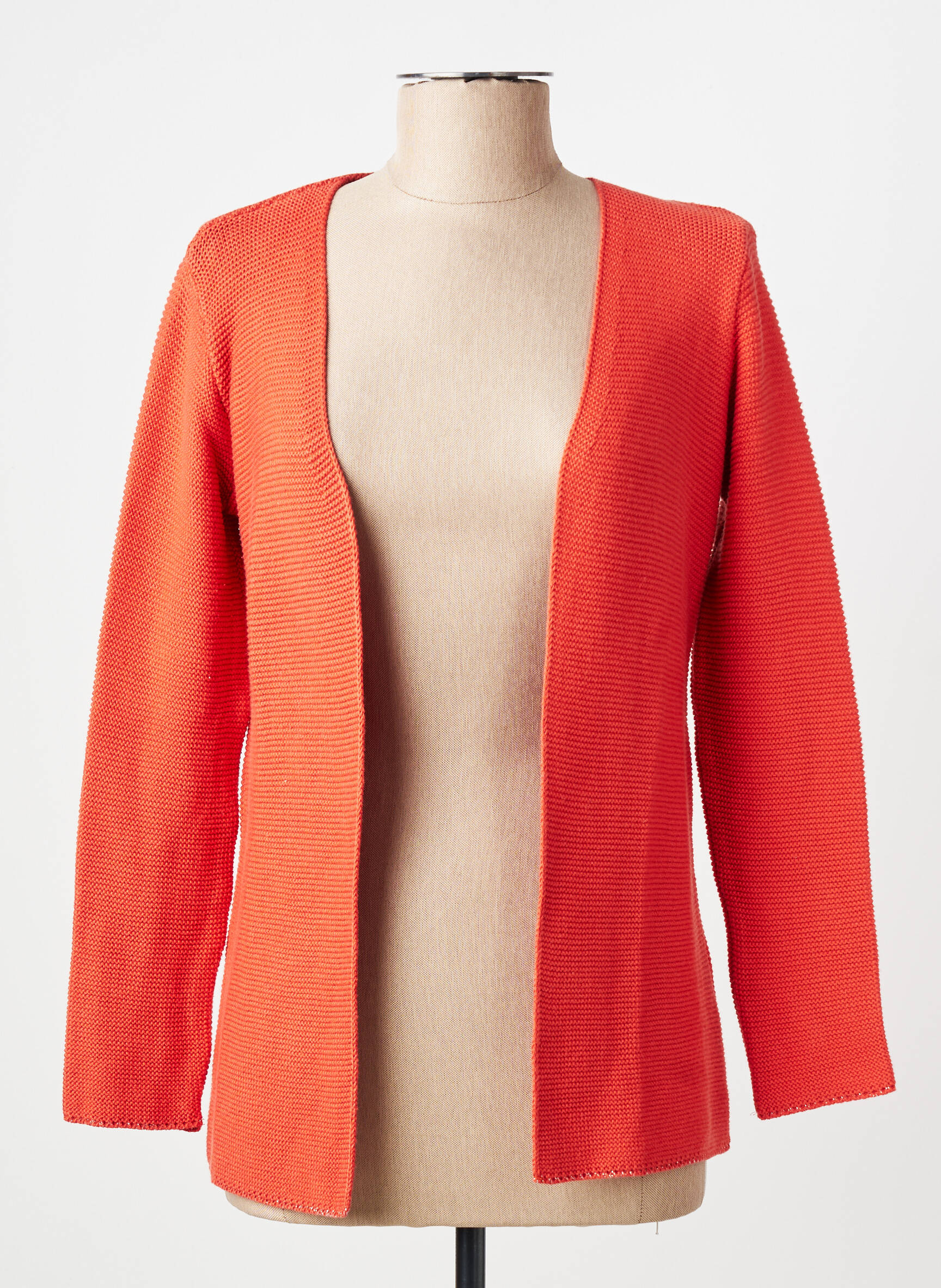 Gilet manches longues stretch orange MAMOUCHKA femme