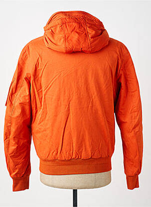 Blouson capuche orange BOMBERS homme