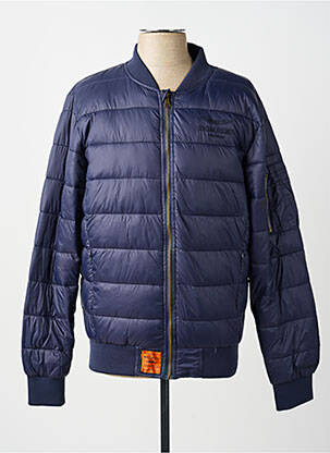 Doudoune manches longues sans capuche bleu BOMBERS homme