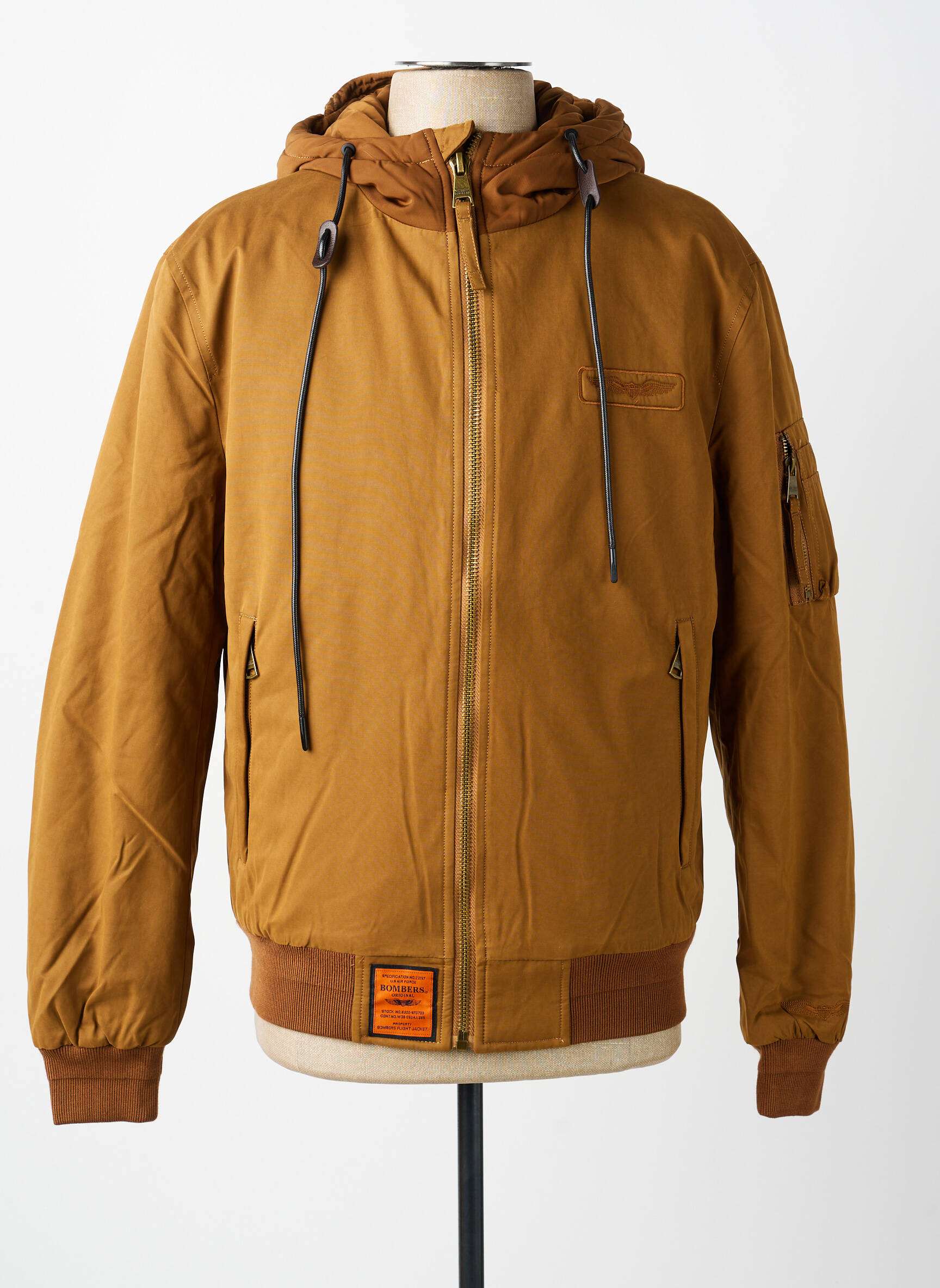 Blouson poches marron BOMBERS homme