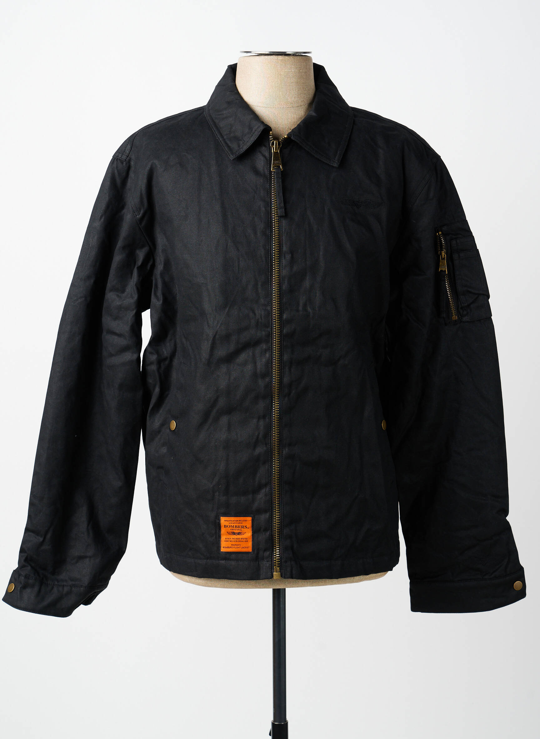 Blouson poches noir BOMBERS homme