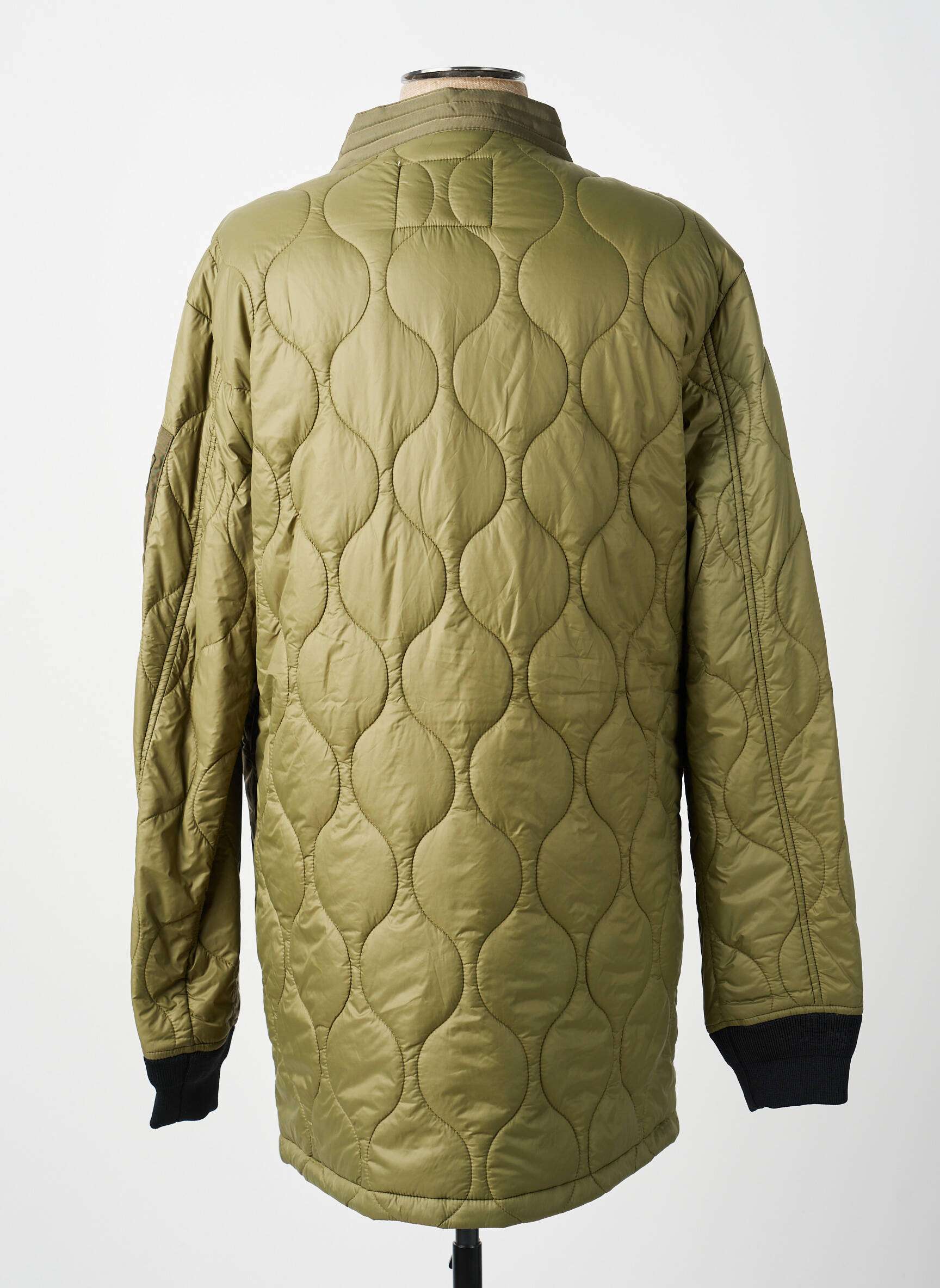 Doudoune manches longues sans capuche vert BOMBERS homme